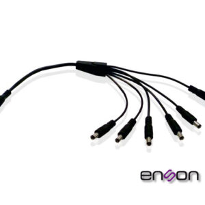 DISTRIBUIDOR TIPO PULPO ENSON ENS-DC16 DE 1 A 6 CANALES IDEAL PARA ALIMENTACION DE CAMARAS DE CCTV