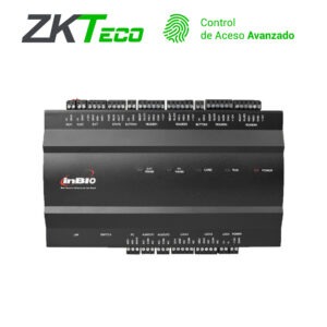 PANEL DE CONTROL DE ACCESO AVANZADO ZKTECO INBIO260 2PUERTAS/4LECTORAS/3000HUELLAS/30,000TARJETAS/100,000REGISTROS TCPIP/RS485/2INOUTAUX COMPATIBLE CON LECTORAS SERIE KR Y FR