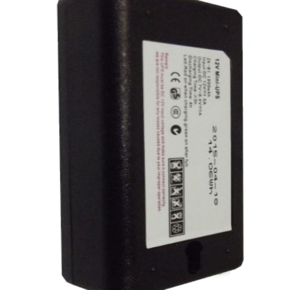 ZKTECO UPS12V - Respaldo de 12V para Control de Asistencia 1900mAh / Compatible con Equipos ZKTECO/ Duración de hasta 2 horas en uso