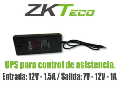 ZKTECO UPS12V - Respaldo de 12V para Control de Asistencia 1900mAh / Compatible con Equipos ZKTECO/ Duración de hasta 2 horas en uso - Image 2