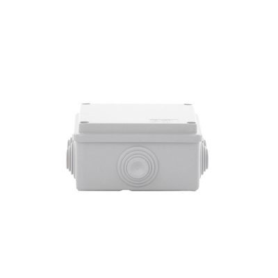 Caja de derivación de PVC Auto-extinguible con 6 entradas, tapa atornillada, 100x100x50 MM, (Medidas internas, mayor área permisible para e cable, Para exterior (IP55) - Image 3