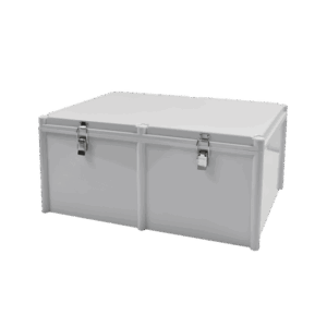 Gabinete Plástico para Exterior (IP65) de 560 X 380 x 265 mm Cierre por broche.