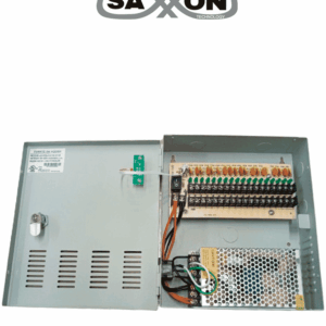 SAXXON PSU1210D18 - Fuente de Poder de 12 vcd/ 10 Amperes/ Para 18 Camaras/ 0.55 Amperes por Canal/ Protección contra Sobrecargas/ Certificación UL/