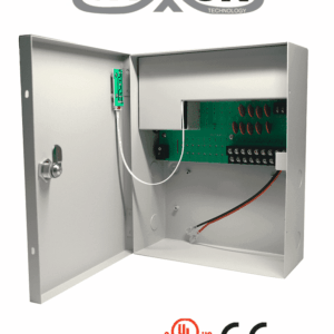 SAXXON PSU1210D9B - Fuente de Poder de 12 vcd/ 10 Amperes/ Para 9 Camaras/ Compatible con Bateria de Respaldo/ 1.1 Amper por Canal/ Protección contra Sobrecargas/ Certificación UL/