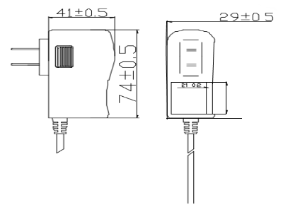SAXXON PSU12005E - Fuente de Poder Regulada de 12 Vcc 0.5 Amper/ Conector Macho/ Especial para Camaras de CCTV/ Consumo de 5W/ - Image 3