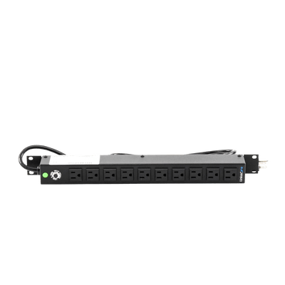Tomacorriente Horizontal (PDU) de 10 Contactos (NEMA 5-15R) Rack 19" 1UR. Voltaje Entrada/Salida: 120Vca/15A - Image 5