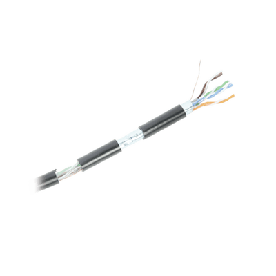 Bobina de cable de 152 m, Cat5e, FTP, blindado, para intemperie, color negro, UL, color negro, para aplicaciones en video vigilancia, redes de datos. - Image 2