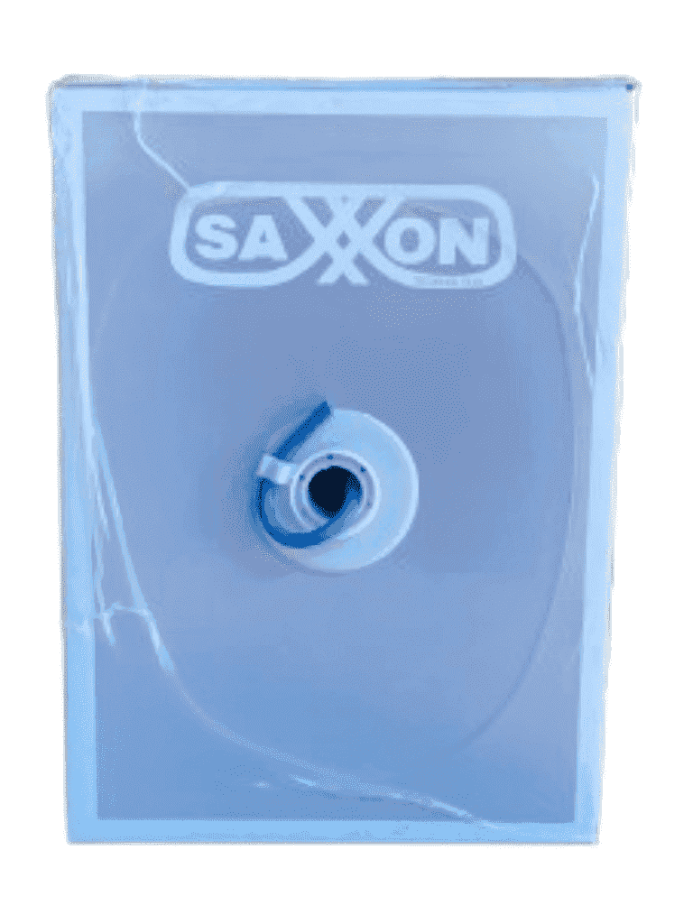 SAXXON OUTP6COP100B - Bobina de Cable UTP Cat6 100% Cobre/ 100 Metros/ Color Azul/ Uso Interior/ Soporta Pruebas de Rendimiento/ Cert ISO9001/ UL 444/ RoSH/ ANSI/ TIA/ EI - Image 3