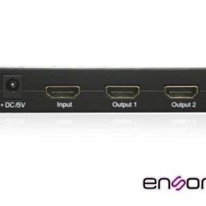 DISTRIBUIDOR HDMI ENSON ENS-HDMI12 CON UNA ENTRADA Y DOS SALIDAS HDMI PARA DISTRIBUIR EL VIDEO DE UN DISPOSITIVO (LAPTOP, GRABADOR DE VIDEO, CONSOLAS DE VIDEOJUEGO, ETC) A DOS PANTALLAS DISTINTAS AL MISMO TIEMPO, INCLUYE FUENTE DE ALIMENTACIÓN DE 5V