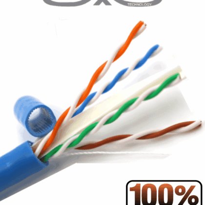 SAXXON OUTPCAT6AAZO - Bobina de Cable UTP Cat6A 100% Cobre/ 305 Metros/ Uso Interior/ Color Azul/ Categoría 6A/ 4 Pares/ Soporta Estandares: YD / T1019-2001, ISO / IEC 11801, ANSI / TIA / EIA-568/ Ideal para Cableado de Redes/