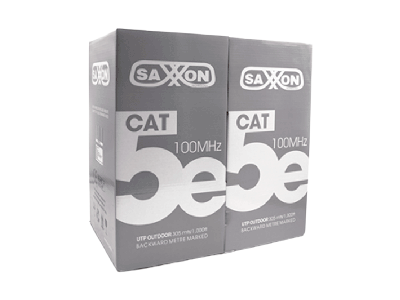 SAXXON OUTPCAT5ECOPEXT - Bobina de Cable UTP Cat5e 100% Cobre/ 305 Metros/ Exterior con Doble Forro/ Color Negro/ Ideal para Cableado de Redes de Datos y Video/ - Image 6