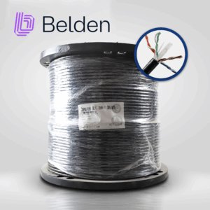CABLE OSP UTP CAT6 BELDEN OSP6U 0101000 / EXTERIOR / NEGRO / 350MHZ / 4 PARES / 24 AWG / FORRO POLIETILENO / BOBINA / 1,000 PIES 305 METROS