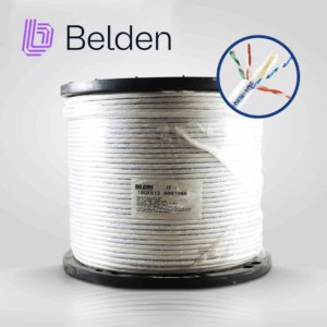 CABLE UTP CAT6A BELDEN 10GXS12 0091000 / INTERIOR / BLANCO / 625MHZ / 4 PARES / 23 AWG / FORRO PVC / CMR / CERTIFICABLE / BOBINA / 1,000 PIES 305 METROS