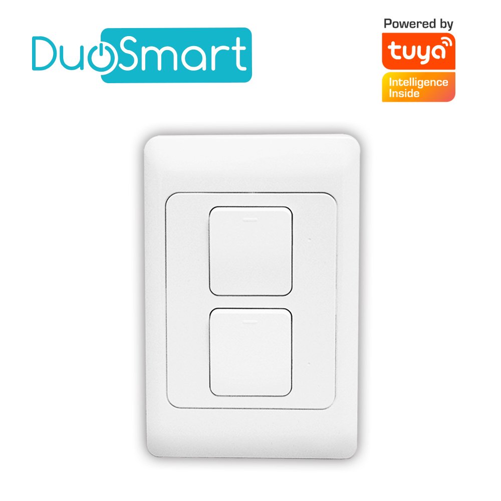 SWITCH APAGADOR WIFI A20 DUOSMART DE 2 UNIDADES Compatible con Asistentes Virtuales