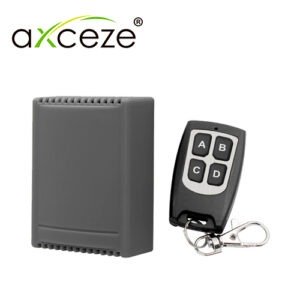 RECEPTOR INALAMBRICO CON CONTROL REMOTO DE 4 BOTONES AXCEZE AX-REC40