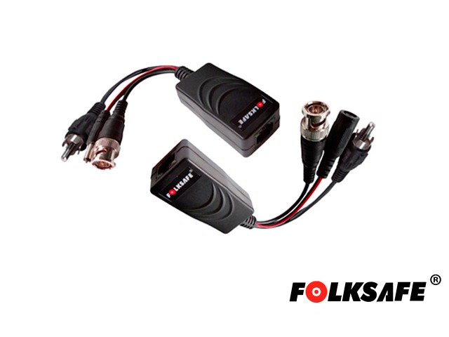 TRANSCEPTOR HD FOLKSAFE, TRANSMISOR/RECEPTOR DE VIDEO, AUDIO Y VOLTAJE(12V/24V, DC/AC),COMPATIBLE CON TODOS LAS MARCAS DE CÁMARAS CON FORMATO HD-TVI, HD-CVI, AHD ANÁLOGA, SOPORTA DISTANCIA MÁXIMA DE CABLEADO PARA VIDEO AHD DE 330MTS A 1.3MP, DISTANCIA MÁXIMA DE CABLEADO PARA VOLTAJE DE ALIMENTACIÓN A CÁMARA AHD 1MP/1.3MP CON FUENTE DE 12VDC 1AMP ES DE 30MTS, FUENTE 15VDC 1AMP 45MTS, FUENTE DE 18VDC 1AMP 80MTS, FUENTE DE 24VDC 1AMP 135MTS, SOPORTA CABLEADO MÁXIMO PARA AUDIO HASTA 300MTS, CUENTA CON PROTECCIÓN DE DESCARGAS DE 2KV EN ENTRADA/SALIDA DE VIDEO
