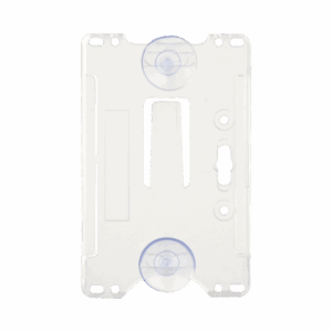 Porta tarjeta de plastico ABS / Transparente / Compatible con tarjetas ACCESSCARDEPC / PROCARDX o Formato CR80
