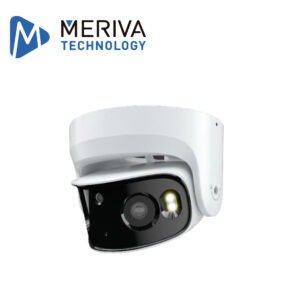 CAMARA IP PANORAMICA 180 GRADOS MERIVA TECHNOLOGY MPC-204 / 8 MP / H.265S / 2 LENTES 3.5MM / 20M IR /  IP67 / IK10 / METALICA / 12 VCD / POE / SOPORTA MICRO SD HASTA 256 GB (NO INCLUIDA) / 1 ENTRADA + 1 SALIDA DE AUDIO / 1 ENTRADA + 1 SALIDA DE ALARMA / MICROFONO OMNIDIRECCIONAL / SPEAKER INTEGRADO / MIA 2.0 / ONVIF
