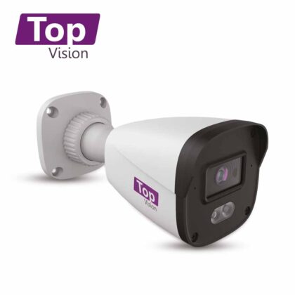 CAMARA HD BULLET TOPVISION TBDL500A / 5MP / AHD/TVI/CVI/SD / 2.8MM / 30M IR - 20M LUZ CALIDA LUZ DUAL / MICROFONO INTEGRADO / IP67 / COC / CARCASA METAL - PLASTICA / 12VCD / IMAGEN A COLOR 24X7 AUDIO POR COAXIAL O UTP