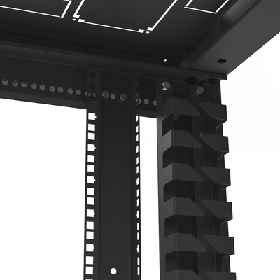 Gabinete para Telecomunicaciones Rack Estándar de 19", 42UR, 600 mm Ancho x 600 mm Profundidad. Fabricado en Acero, Se envía el Gabinete Armado. - Image 14
