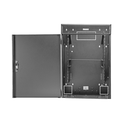 Gabinete de Montaje en Pared TrueEdge™, Con 9 UR para Equipo Activo y 9 UR para Paneles de Parcheo, Fabricado en Acero, Color Negro - Image 2