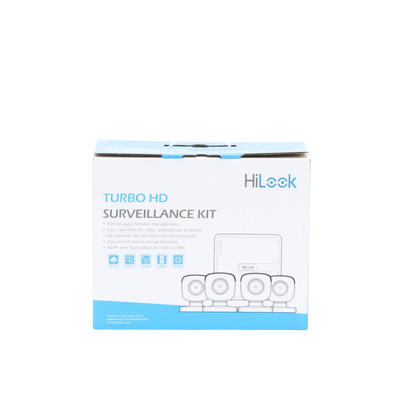 Kit TurboHD 720p / DVR 4 canales / 4 Cámaras Bala de Metal / 4 Cables 18 Mts / H.265+ / 1 Fuente de Poder Profesional / Accesorios de Instalación - Image 3