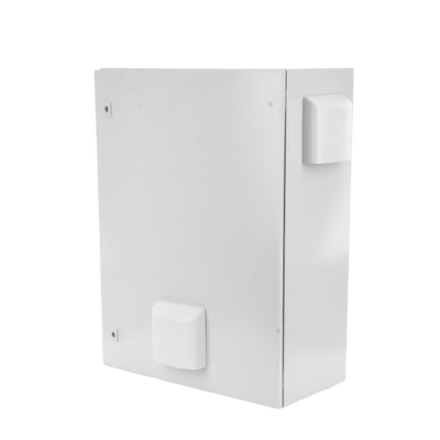 Gabinete Ventilado de Acero IP55 Uso en Exterior (600 x 800 x 300 mm) con Placa Trasera Interior Metálica y Compuerta Inferior Atornillable. Incluye Ventilador, Ventilas, filtros, Chapas y Llave T. - Image 4