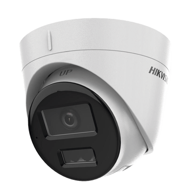 [Dual Light] Turret IP 2 Megapixel / Lente 2.8 mm / 30 mts IR + 30 mts Luz Blanca / Micrófono Integrado / ACUSENSE Lite / Exterior IP67 / H.265 / PoE / ONVIF