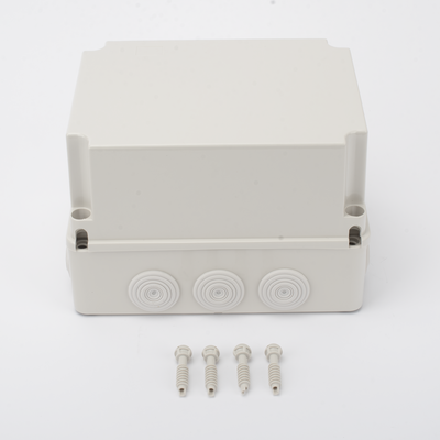 Caja Derivación-Conexión de Plástico (190 X 240 X 165 mm) con 12 Glándulas de Goma. Para Instalaciones Comerciales, Residenciales e Industriales. Incluye Tornillería para su Tapa. Funciona También como Registro. - Image 2