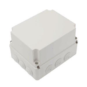 Caja Derivación-Conexión de Plástico (190 X 240 X 165 mm) con 12 Glándulas de Goma. Para Instalaciones Comerciales, Residenciales e Industriales. Incluye Tornillería para su Tapa. Funciona También como Registro.