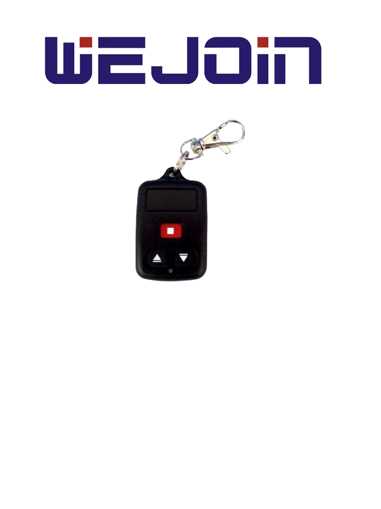 WEJOIN WJRC01 – Control Remoto para Barrera Vehicular Wejoin / Motor Deslizante WJPKMP202 / Compatible con Receptor WJBRR01