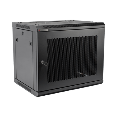 Gabinete PRECISION, Con Puerta Perforada, de 19in, 9UR, 450mm de Profundidad, Color Negro - Image 2