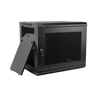 Gabinete PRECISION, Con Puerta Perforada, de 19in, 9UR, 450mm de Profundidad, Color Negro - Image 4