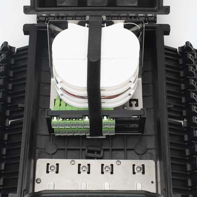 Caja de Distribución de Fibra Óptica para 24 Empalmes con 16 Acopladores SC/APC. Enterrado Directo, IP68, Splitter 1x8 Incluido con Conectores SC/APC - Image 5