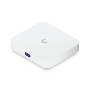 UniFi Cloud Gateway, Router multiWAN para balanceo/failover / Integra UniFi Network para administrar hasta 30 dispositivos UniFi, (1) puerto WAN 1/2.5 GbE y (4) puertos LAN GbE