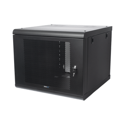 Gabinete de Pared con Puerta Perforada, 635mm de Profundidad, 9U Rack de 19'', Acero Reforzado - Image 3