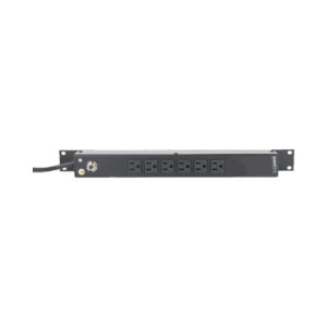 Tomacorriente Horizontal (PDU) de 6 Contactos (NEMA 5-15R) Rack 19" 1UR. Voltaje Entrada/Salida: 120Vca/15A