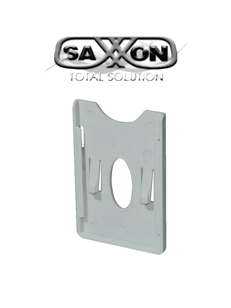SAXXON ASRCH – Porta Tarjeta de Plástico con Adhesivo 3M / Compatible con Tarjetas o TAG SAXXON de PVC