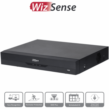 DAHUA XVR5116H-4KL-I3 - DVR de 16 Canales 4k/ 8 Megapixeles/ WizSense/ IA/ H.265+/ 16 Canales + 16 IP/ Hasta 32 Ch IP/ 2 Canales de Reconocimiento Facial/ SDM Plus/ Codificación con IA/ 1 Bahía de Disco Duro/ Funciones IoT & POS/ #NuevoPrecio #DMD