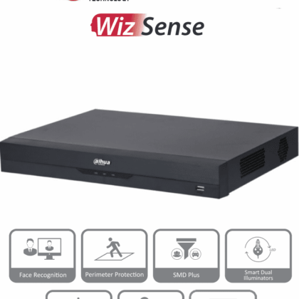 DAHUA XVR5216AN-I3 - DVR de 16 Canales de 5 Megapíxeles Lite/ WizSense/ H.265+/ 2 Bahías de Discos Duros/ 16 Ch HDCVI +8 Canales IP/ Hasta 24 Ch IP/ 2 Canales de Reconocimiento Facial/ Codificación IA/ SMD Plus/ Proteccion Perimetral/ #DVM #MCI2
