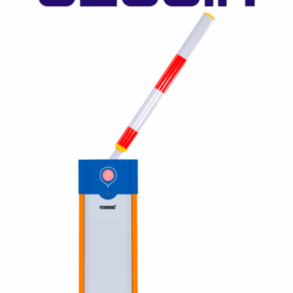 WEJOIN WJCB101VFHL13RF - Barrera Vehicular Izquierda Alto Flujo / Motor 24VDC / Brazo Redondo de 3 metros / Sistema Abatible / Velocidad de 1 segundo / Dirección ajustable