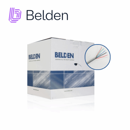 CABLE DE SEGURIDAD Y SONIDO BELDEN 5504UE 0081000 / INTERIOR / GRIS / 6 CONDUCTORES / 22 AWG / FORRO PVC / CMR / BOBINA / 1,000 PIES 305 METROS