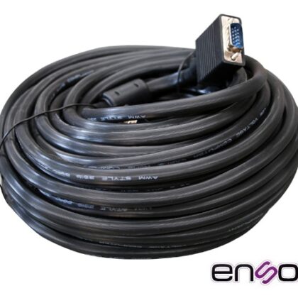 CABLE DE VIDEO VGA ENSON ENS-VGACB2 20MT MACHO-MACHO RECOMENDADO PARA SISTEMAS DE VIDEO VIGILANCIA