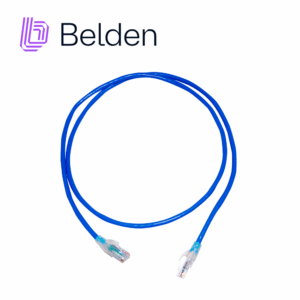 PATCH CORD UTP CAT6+ BELDEN C601106004 / INTERIOR / AZUL / 4 PARES / 24 AWG / FORRO PVC / CMR / 4 PIES 1.2 METROS