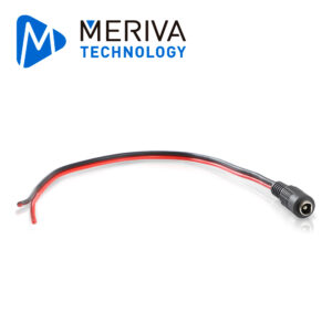 CONECTOR PIGTAIL EXTRA LARGO HEMBRA MERIVA TECHNOLOGY PIGTAIL C-HEMBRA / CONEXIÓN DE CORRIENTE PARA CÁMARAS ANALÓGICAS HD / POLARIZADO / LARGO 21CM / CALIBRE 22AWG / IP50