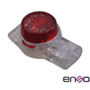 CONECTOR UR DE 1.67MM ENSON ENS-CUR167 DISEÑADO PARA EMPALME DE ALAMBRE TELEFONICO Y UTP, PAQUETE DE 100PZAS