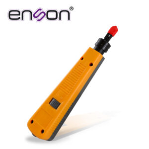 HERRAMIENTA DE IMPACTO ENSON ENS-TL057 DISEÑADO PARA CABLE UTP Y FTP CON CUCHILLA DOBLE 110 Y 66 Y AJUSTE DE FUERZA DE IMPACTO