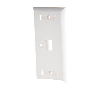 Placa de pared de 1 puerto, Keystone, con espacio para etiqueta, Color Blanco - Image 5