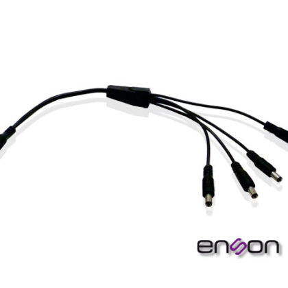 DISTRIBUIDOR TIPO PULPO ENSON ENS-DC14 DE 1 A 4 CANALES IDEAL PARA ALIMENTACION DE CAMARAS DE CCTV