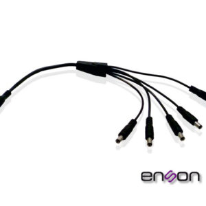 DISTRIBUIDOR TIPO PULPO ENSON ENS-DC15 DE 1 A 5 CANALES IDEAL PARA ALIMENTACION DE CAMARAS DE CCTV